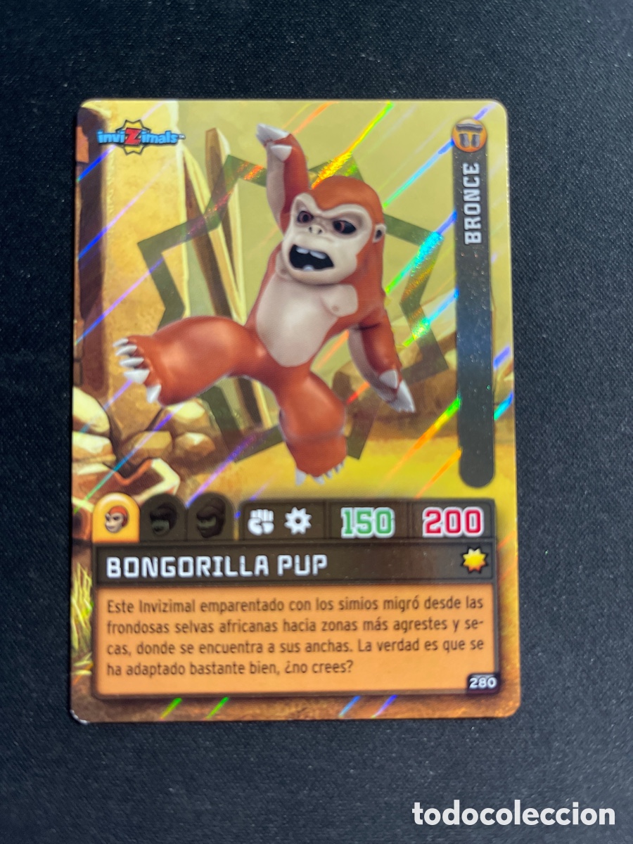 Collectable Antique Stickers: Bongorilla Pup 280 Invizimals Criaturas Secretas 2023 Panini