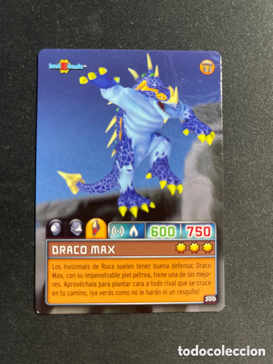 Collectable Antique Stickers: Draco Max 300 Invizimals Criaturas Secretas 2023 Panini