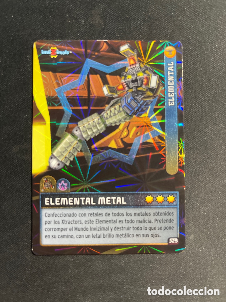 Coleccionismo Cromos antiguos: Elemental Metal 325 Invizimals Criaturas Secretas 2023 Panini