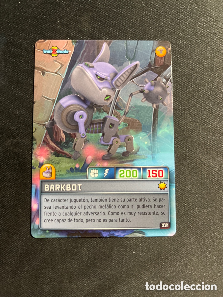 Coleccionismo Cromos antiguos: Barkbot 331 Invizimals Criaturas Secretas 2023 Panini