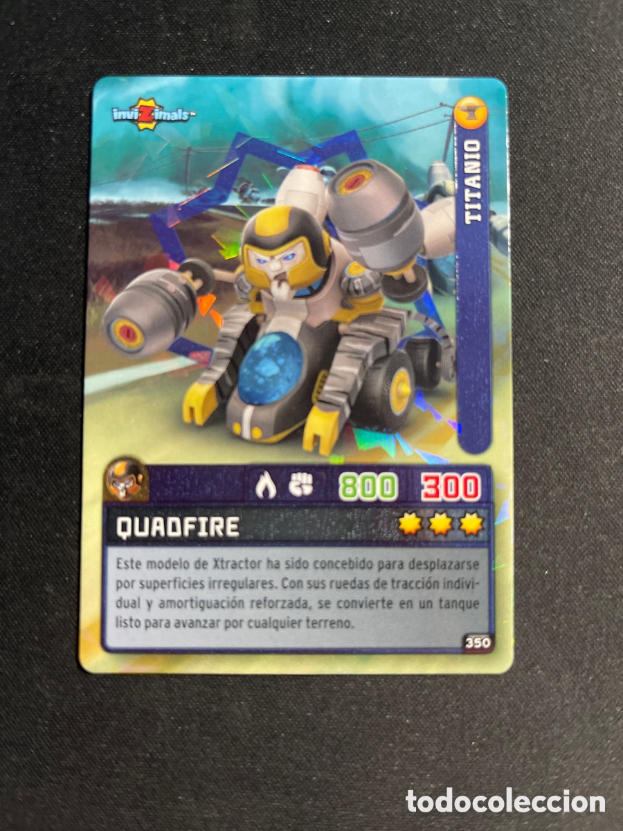 Coleccionismo Cromos antiguos: Quadfire 350 Invizimals Criaturas Secretas 2023 Panini