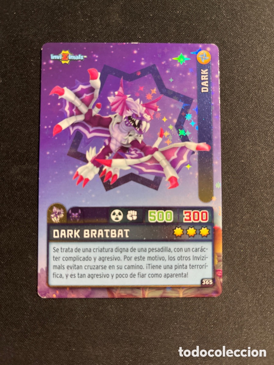 Coleccionismo Cromos antiguos: Dark Bratbat 365 Invizimals Criaturas Secretas 2023 Panini