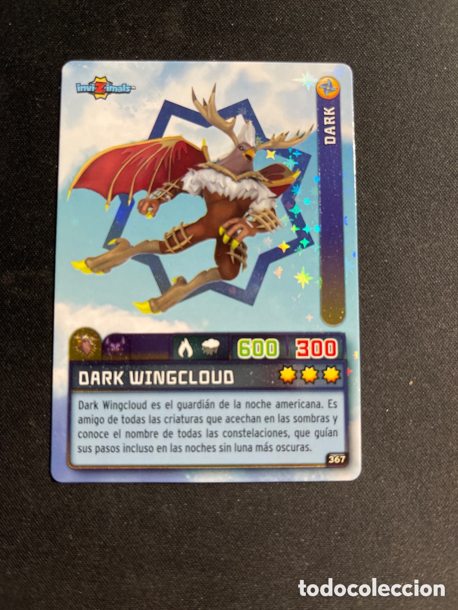 Coleccionismo Cromos antiguos: Dark Wingcloud 367 Invizimals Criaturas Secretas 2023 Panini