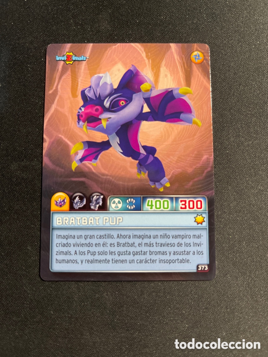 Coleccionismo Cromos antiguos: Bratbat Pup 373 Invizimals Criaturas Secretas 2023 Panini
