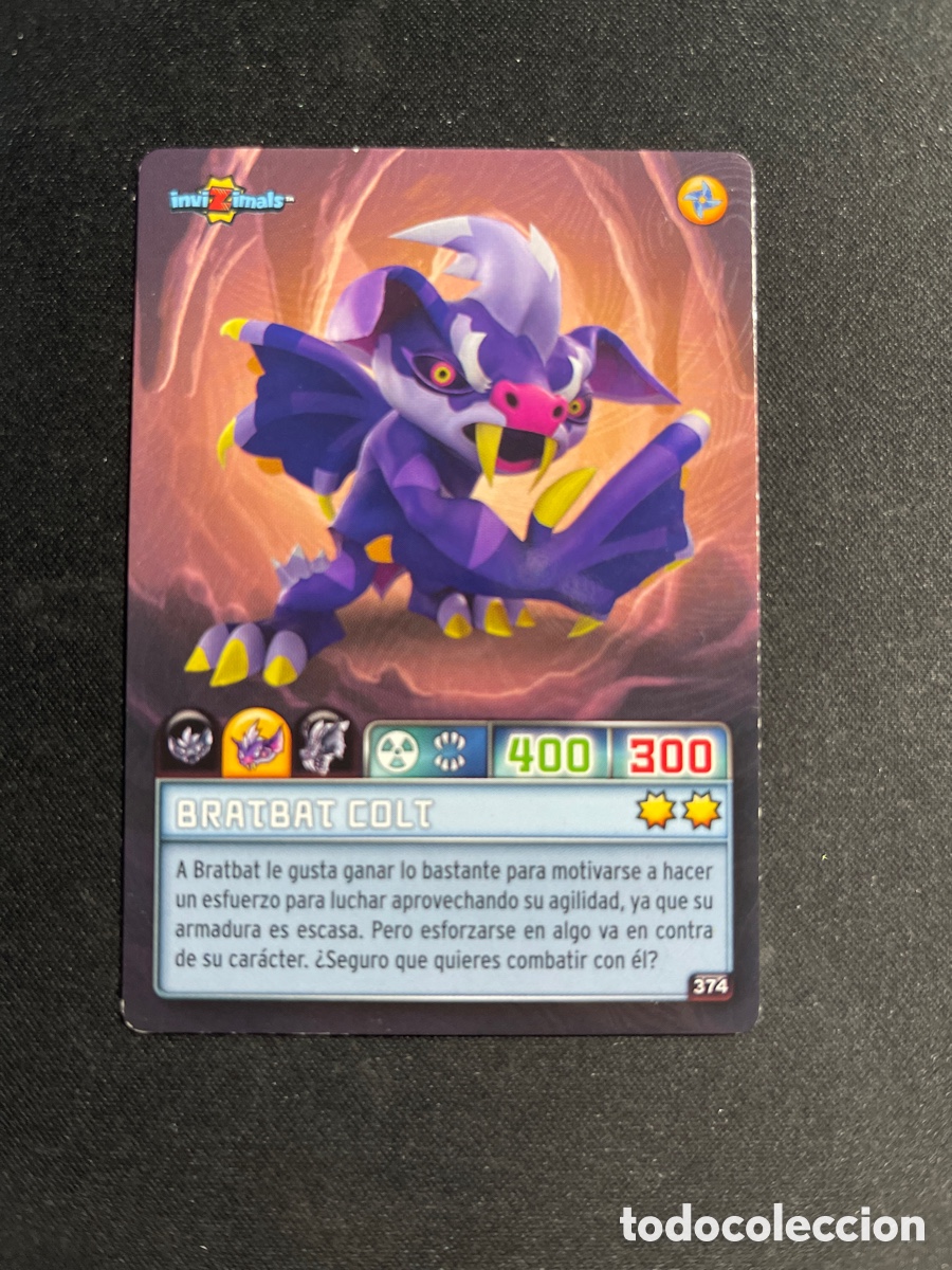 Coleccionismo Cromos antiguos: Bratbat Colt 374 Invizimals Criaturas Secretas 2023 Panini