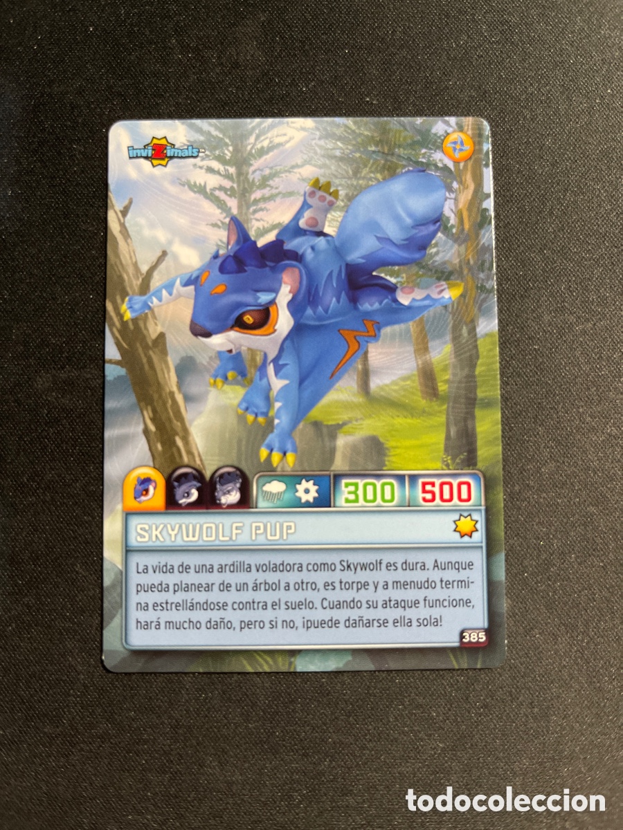 Coleccionismo Cromos antiguos: Skywolf Pup 385 Invizimals Criaturas Secretas 2023 Panini