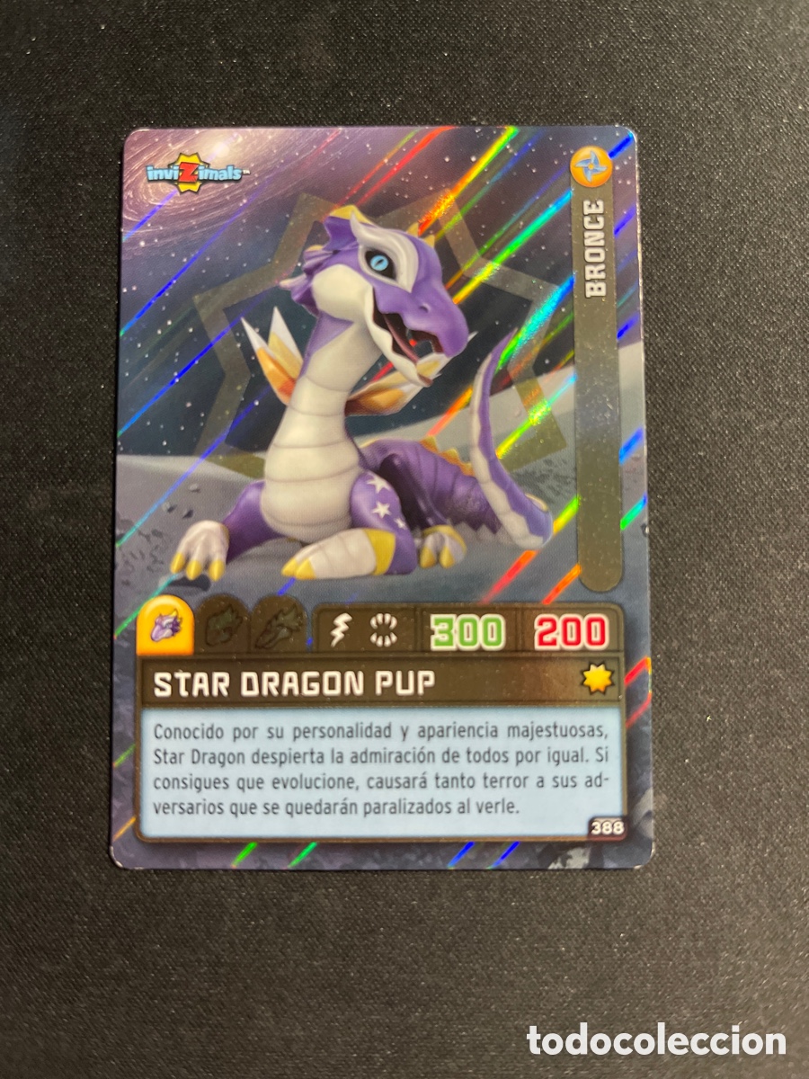 Coleccionismo Cromos antiguos: Star Dragon Pup 388 Invizimals Criaturas Secretas 2023 Panini
