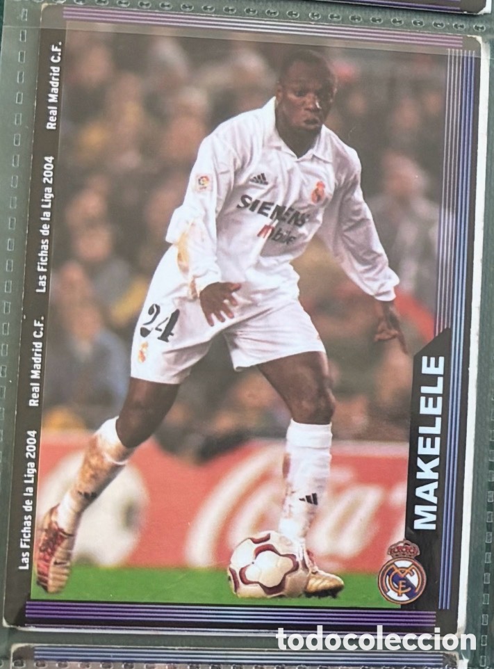 Coleccionismo Cromos antiguos: N&ordm; 12 MAKELELE, MUNDICROMO REAL MADRID