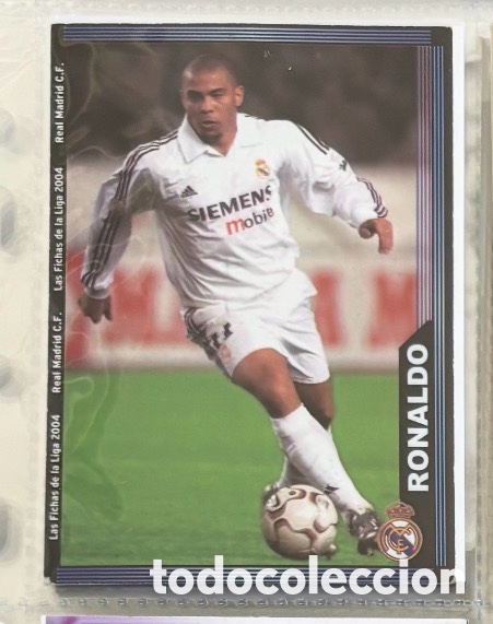 Coleccionismo Cromos antiguos: RONALDO NAZARIO 2003 2004 MUNDICROMO N 22 REAL MADRID