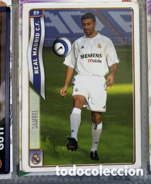 Coleccionismo Cromos antiguos: Walter Samuel Real Madrid Mundicromo 04-05
