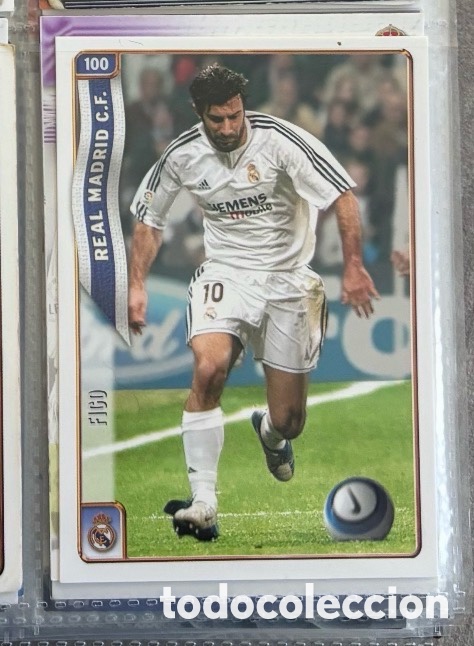 Coleccionismo Cromos antiguos: Cromo carta Luis Figo Real Madrid 2005