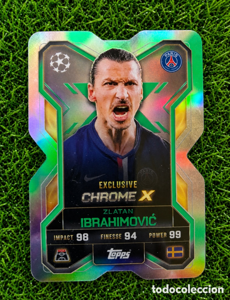 Coleccionismo Cromos antiguos: CX10 ZLATAN IBRAHIMOVIĆ CHROME X MATCH ATTAX EXTRA 2025/2026 25/26 TOPPS