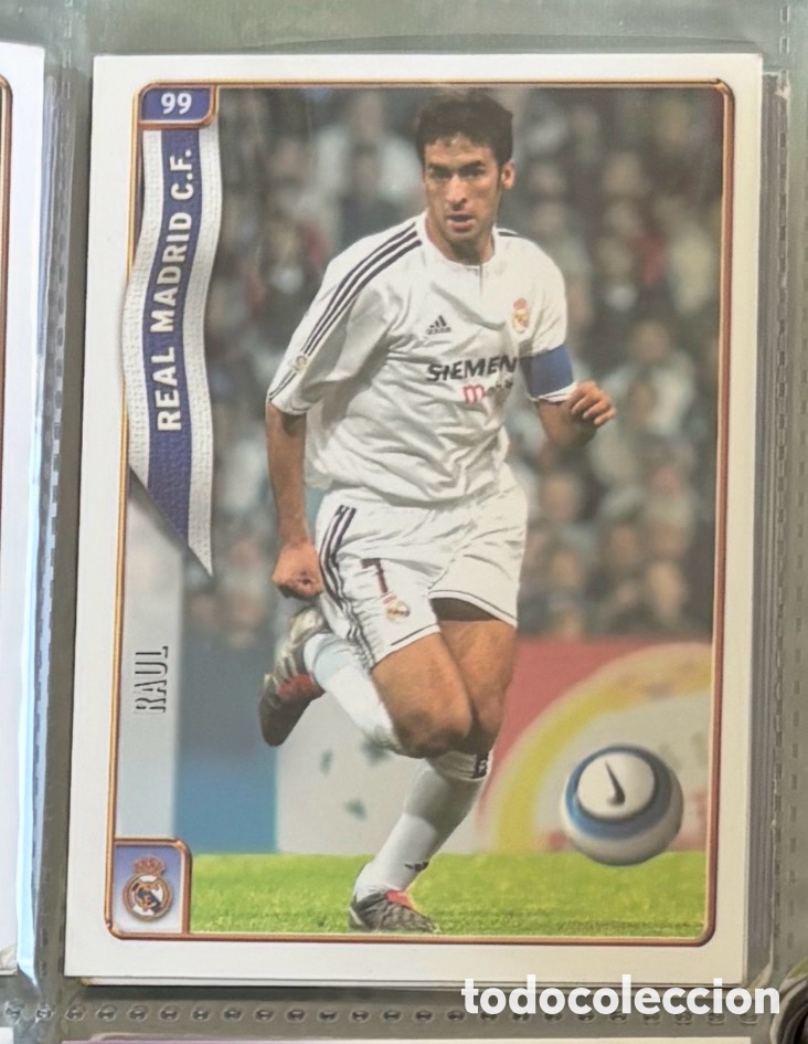 Coleccionismo Cromos antiguos: RAUL GONZ&Aacute;LEZ BLANCO REAL MADRID Carta cromo 2004-2005 MUNDICROMO