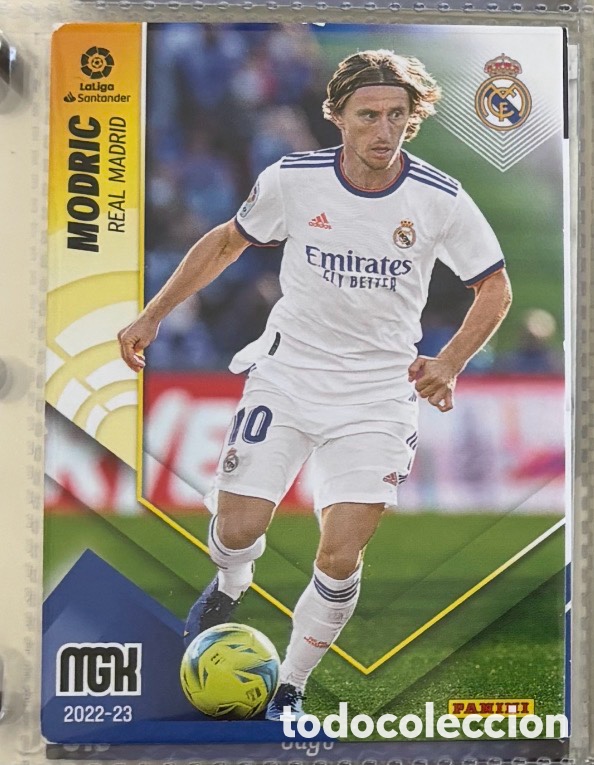 Coleccionismo Cromos antiguos: CROMO n&ordm; 219 MODRIC Carta REAL MADRID MEGACRACKS 2022-2023 DE PANINI