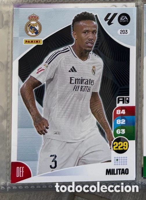 Coleccionismo Cromos antiguos: EDER MILITAO ADRENALYN XL 2024 2025 PANINI REAL MADRID