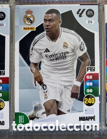 Coleccionismo Cromos antiguos: MBAPPE ADRENALYN XL 2024 2025 PANINI REAL MADRID