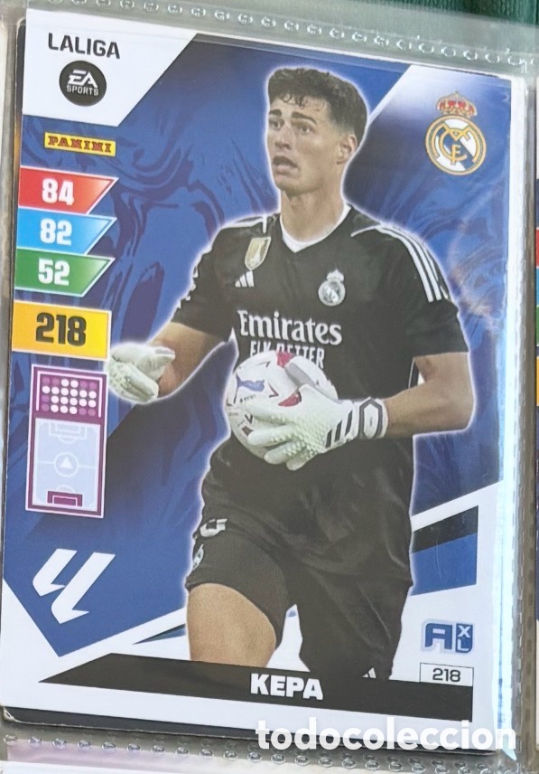 Coleccionismo Cromos antiguos: KEPA REAL MADRID ADRENALYN XL CARTA CROMO 2023 2024