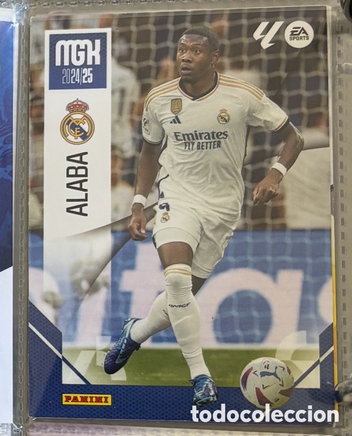 Coleccionismo Cromos antiguos: DAVID ALABA REAL MADRID CARTA CROMO MGK MEGACRACK 2024 2025