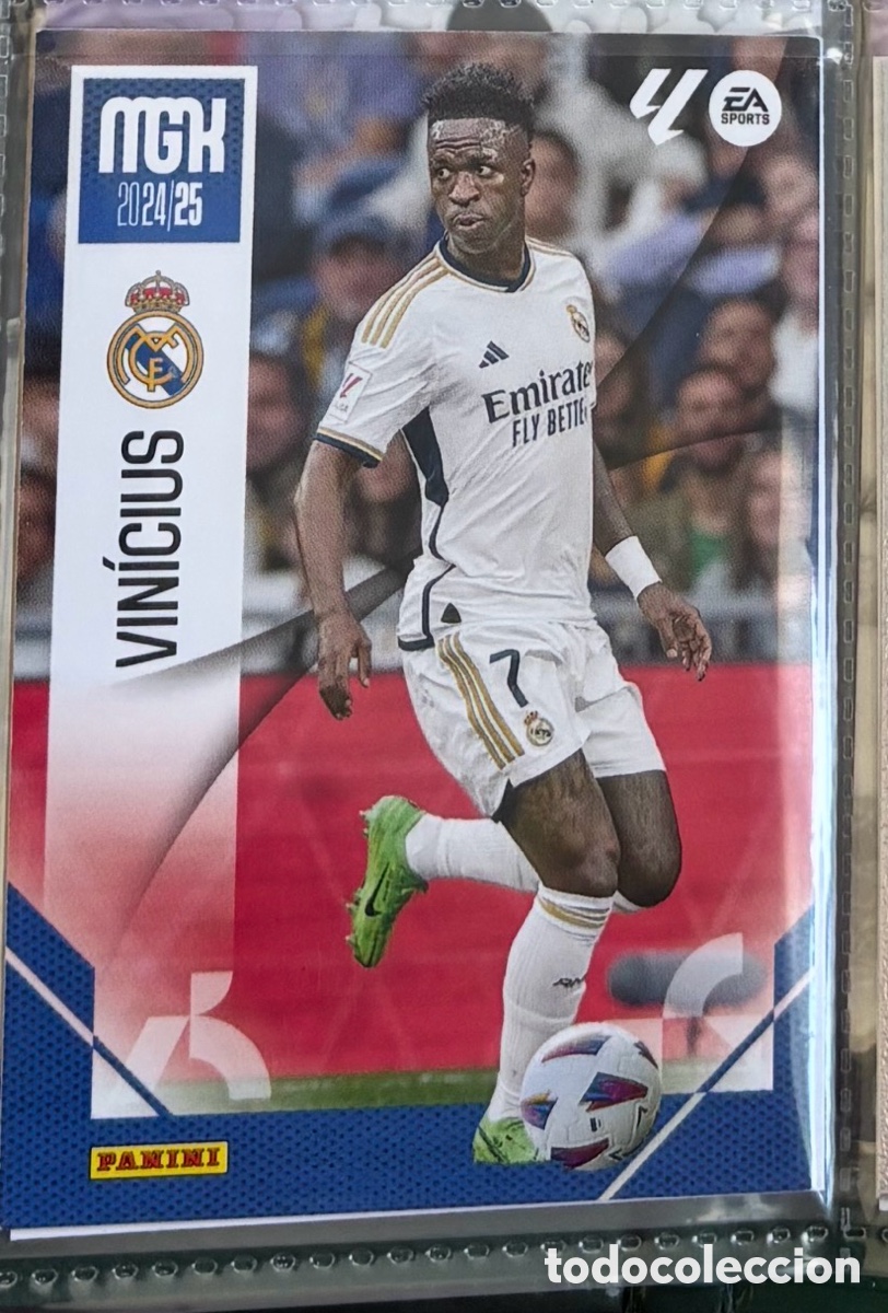 Coleccionismo Cromos antiguos: VINICIUS JUNIOR VINI REAL MADRID CARTA CROMO MGK MEGACRACK 2024 2025