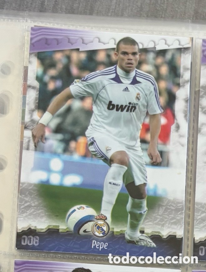 Coleccionismo Cromos antiguos: PEPE 2008-2009 MUNDICROMO- REAL MADRID CARTA CROMO