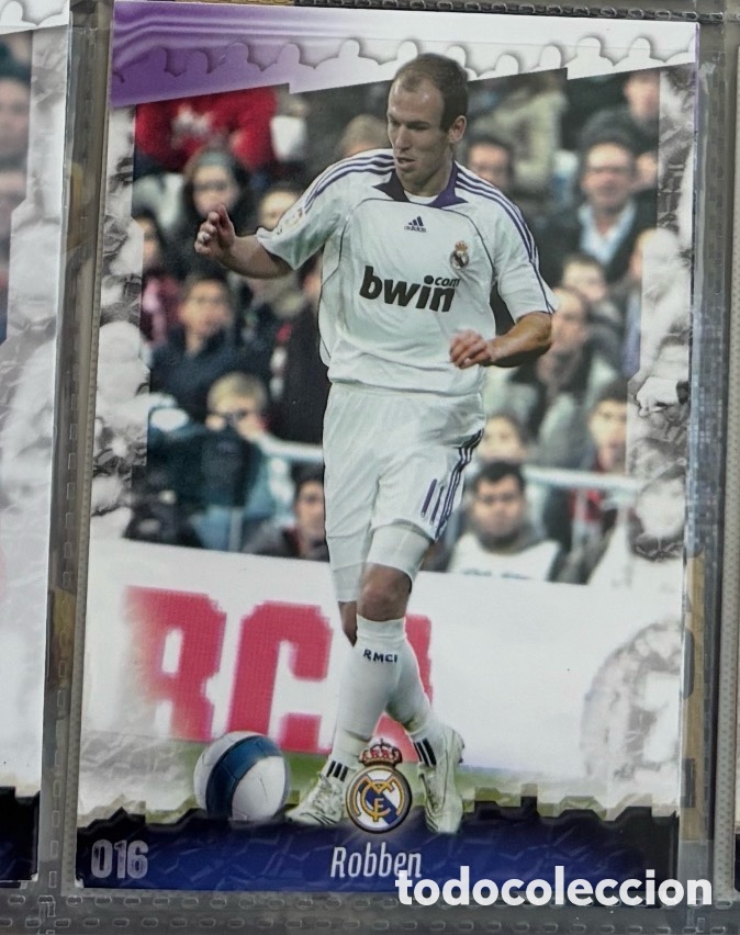 Coleccionismo Cromos antiguos: ROBBEN 2008-2009 MUNDICROMO- REAL MADRID CARTA CROMO