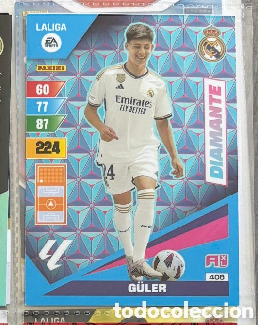 Coleccionismo Cromos antiguos: GULER DIAMANTE ADRENALYN XL 2023 2024 REAL MADRID