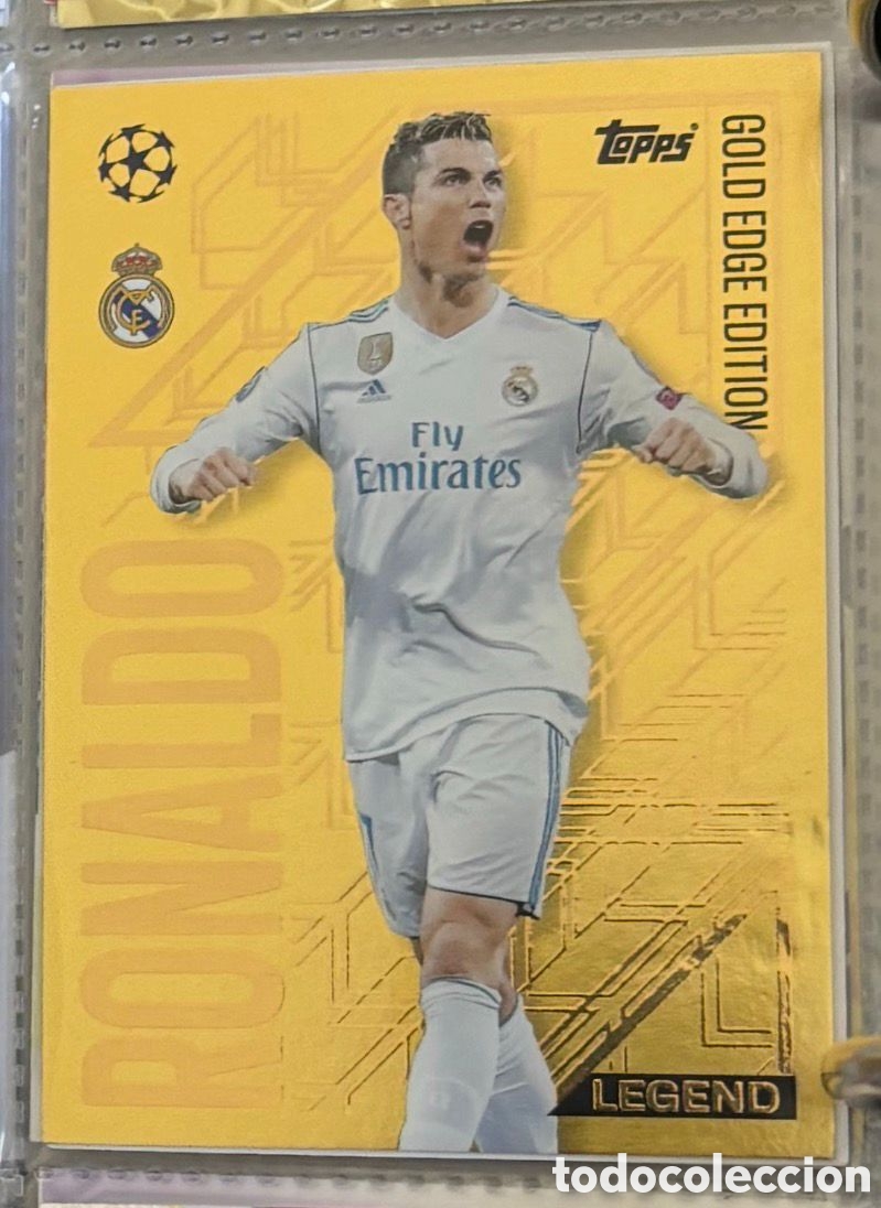 Coleccionismo Cromos antiguos: Gold Edge Edici&oacute;n Cristiano Ronaldo Partido Attax 2024/2025 Real Madrid
