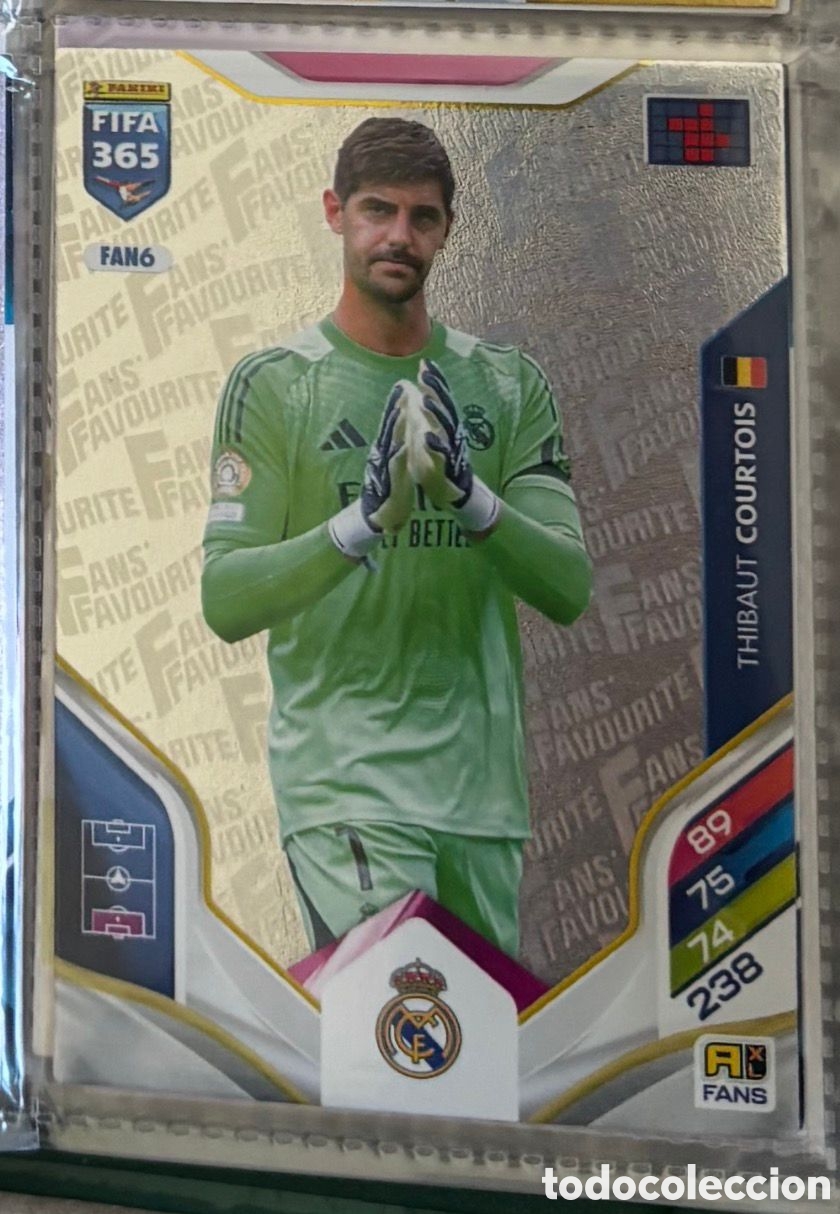 Coleccionismo Cromos antiguos: COURTOIS REAL MADRID FIFA 365 Fans Favourite 2026