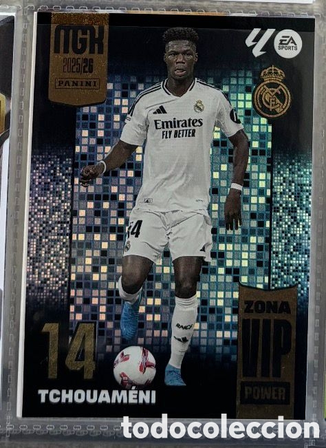 Coleccionismo Cromos antiguos: TCHOUAMENI ZONA VIP POWER MGK MEGACRACKS 2025 2026 REAL MADRID