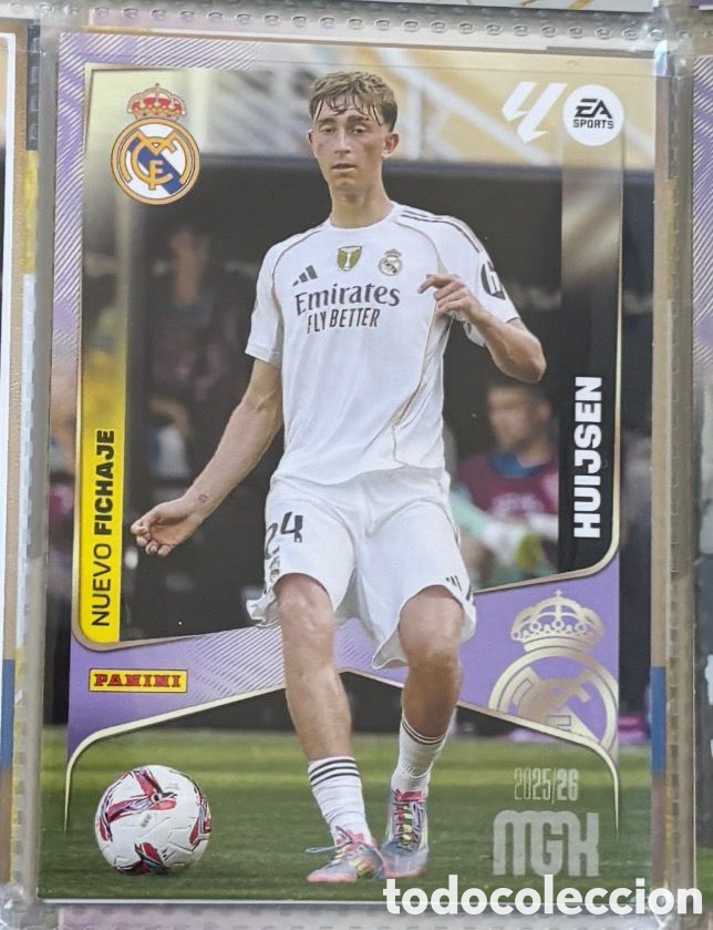 Coleccionismo Cromos antiguos: HUIJSEN NUEVO FICHAJE MGK MEGACRACKS 2025 2026 REAL MADRID