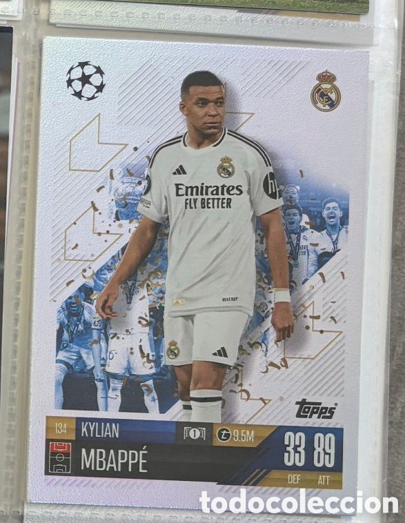 Coleccionismo Cromos antiguos: KYLIAN MBAPPE Real Madrid Topps Match Attax Champions League 2024 2025