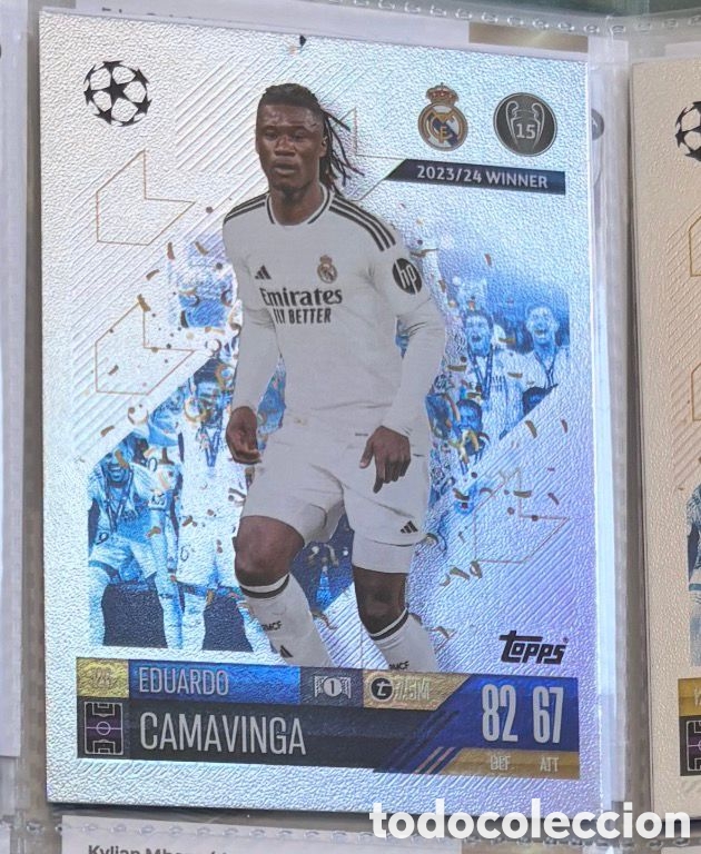 Coleccionismo Cromos antiguos: CAMAVINGA Real Madrid Topps Match Attax Champions League 2024 2025