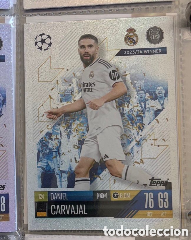 Coleccionismo Cromos antiguos: DANI CARVAJAL Real Madrid Topps Match Attax Champions League 2024 2025