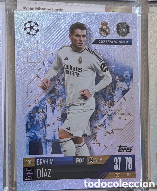 Coleccionismo Cromos antiguos: BRAHIM DIAZ Real Madrid Topps Match Attax Champions League 2024 2025