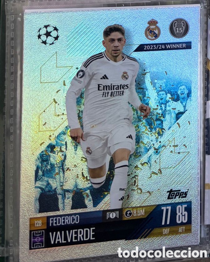 Coleccionismo Cromos antiguos: FEDERICO VALVERDE Real Madrid Topps Match Attax Champions League 2024 2025