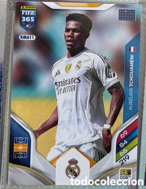 Coleccionismo Cromos antiguos: TCHOUAMENI FIFA 365 ADRENALYN REAL MADRID 2025 2026