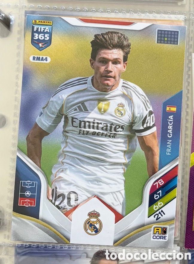 Coleccionismo Cromos antiguos: FRAN GARCIA FIFA 365 ADRENALYN REAL MADRID 2025 2026