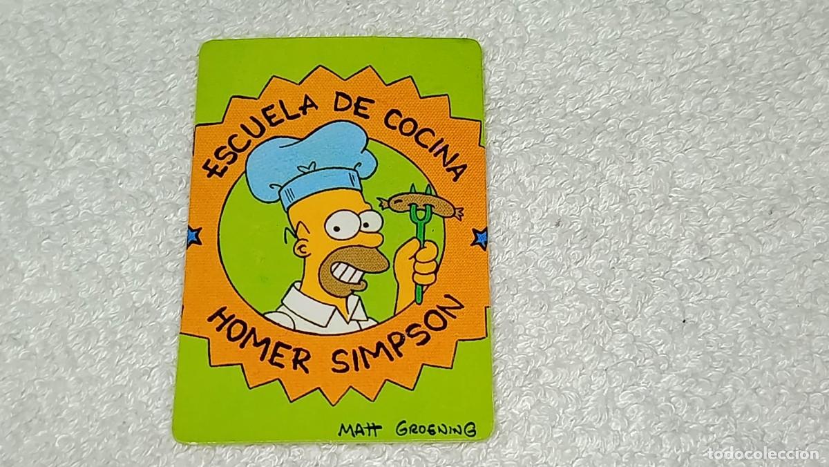 Coleccionismo Cromos antiguos: PANRICO BOLLYCAO : ANTIGUO CROMO THE SIMPSONS - ESCUELA DE COCINA - A&Ntilde;O 1991 SIN PEGAR