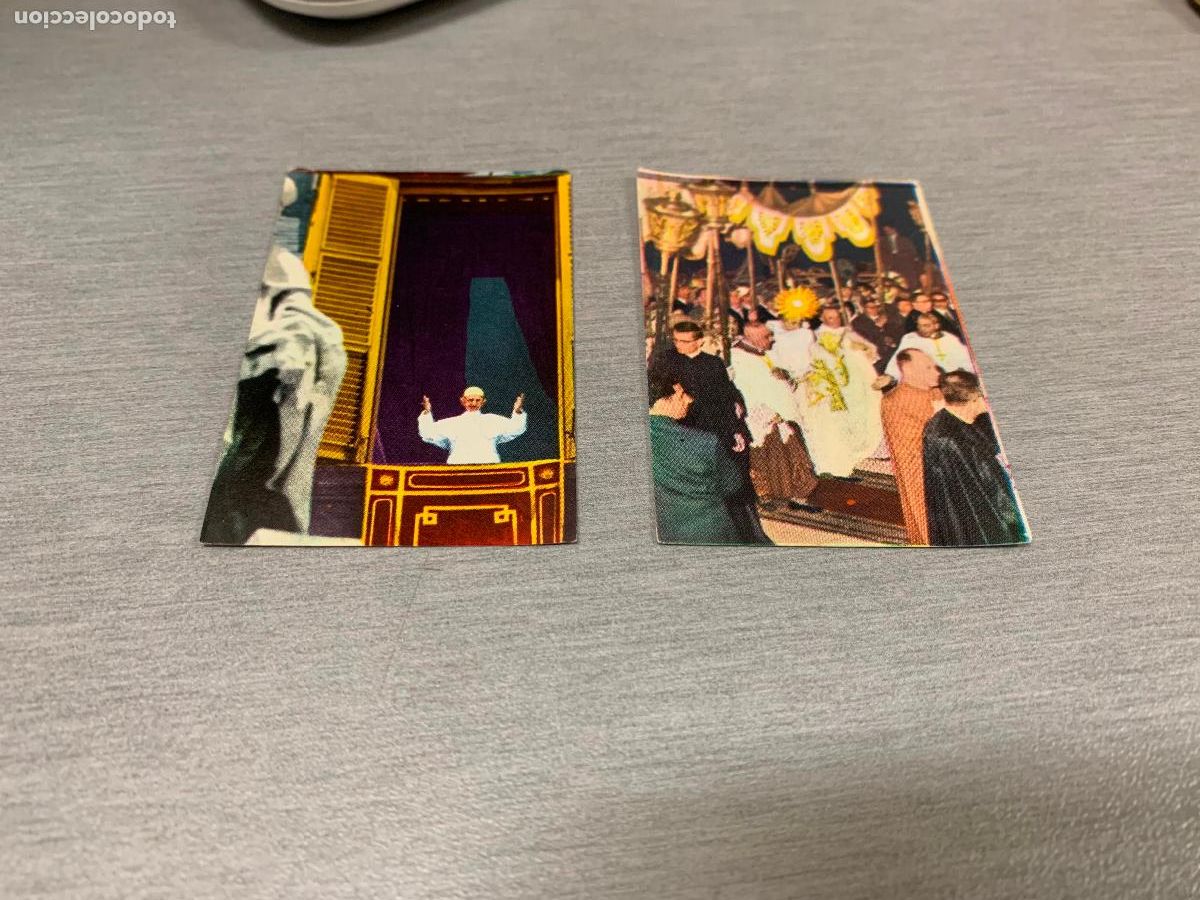 Coleccionismo Cromos antiguos: CROMOS DEL &Aacute;LBUM S. S. EL PAPA PABLO VI / LOTE CON 2 CROMOS 8, 61 / FHER RESERVADO bjgomez
