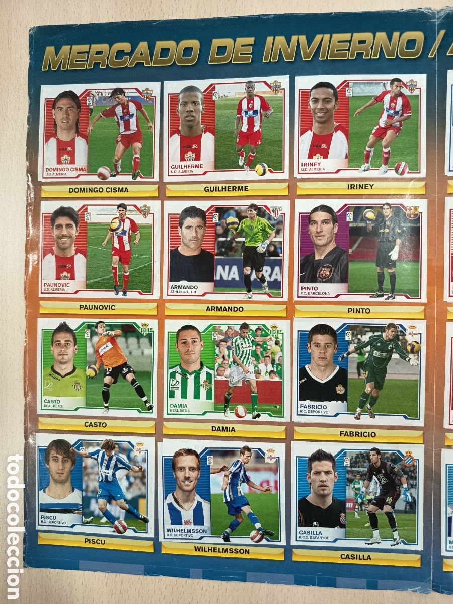 Coleccionismo Cromos antiguos: Mercado de Invierno Colecciones Este 2007-08 2007 2008 completo pegado