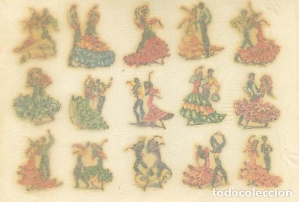 Coleccionismo Cromos antiguos: CALCOMANIAS ORTEGAS SERIE R 4/15 824, PAREJAS FLAMENCAS. CALCA-178