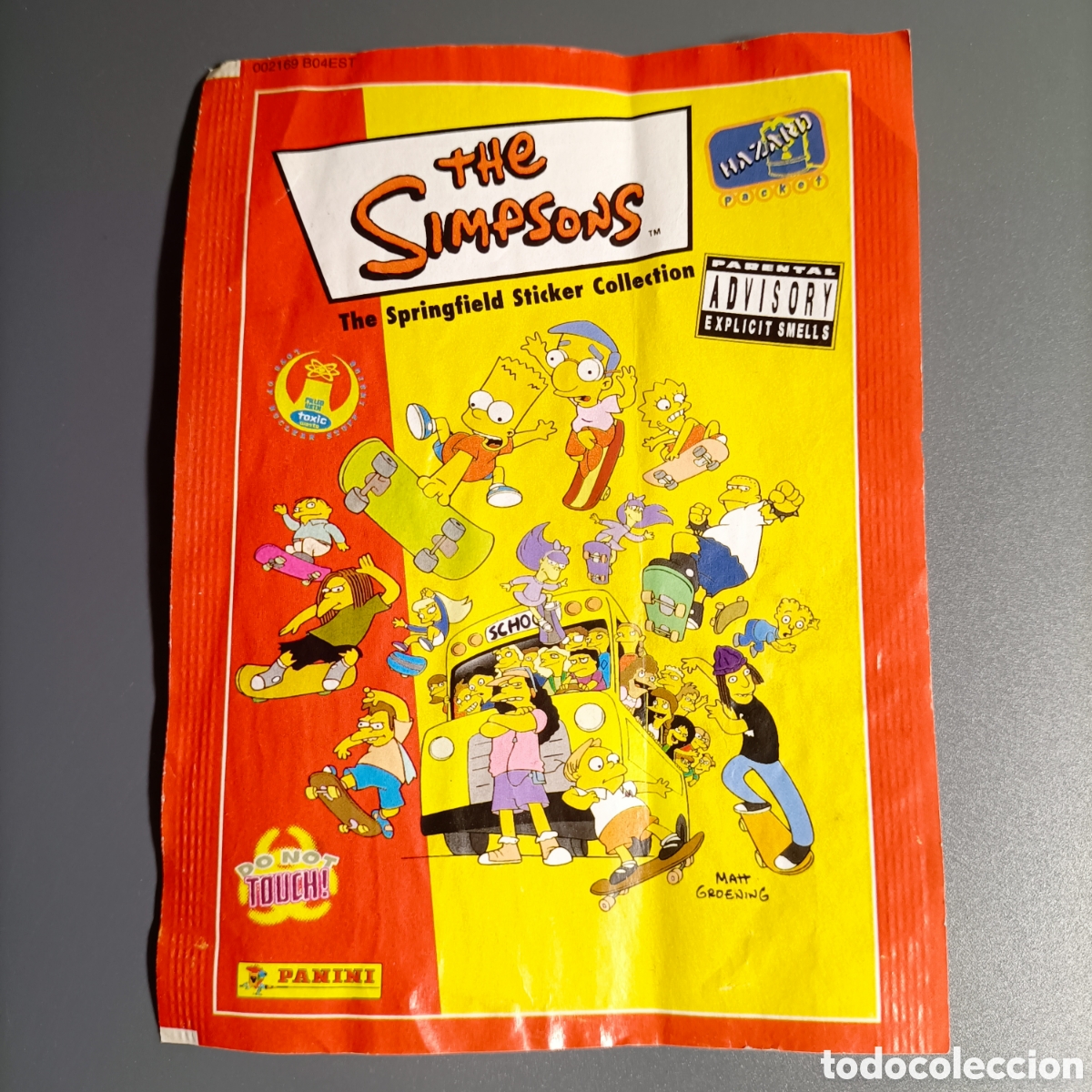 Coleccionismo Cromos antiguos: SOBRE VACIO. PANINI. THE SIMPSONS