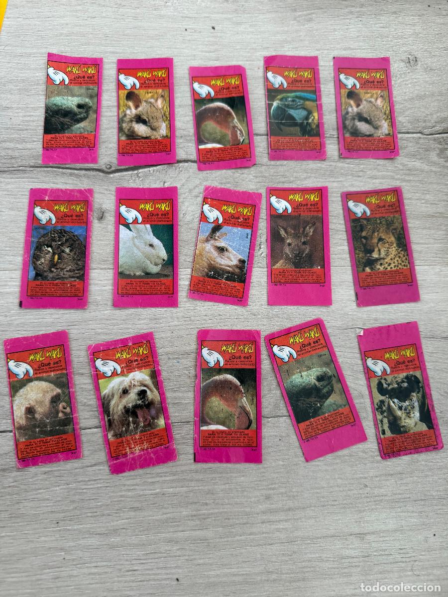 Coleccionismo Cromos antiguos: 15 cromos distintos - chicle Waku Waku