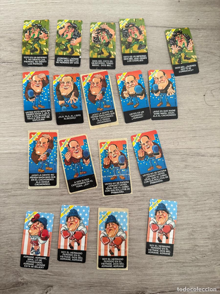 Coleccionismo Cromos antiguos: 18 pegatinas chicle Piernas de Santiago Urralde