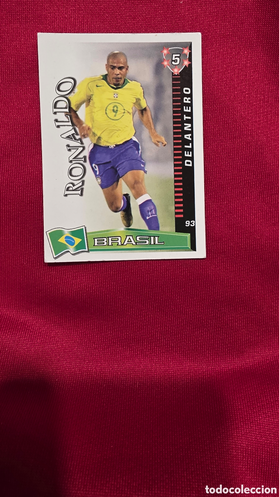 Coleccionismo Cromos antiguos: CROMO RONALDO , MUNDI CARDS