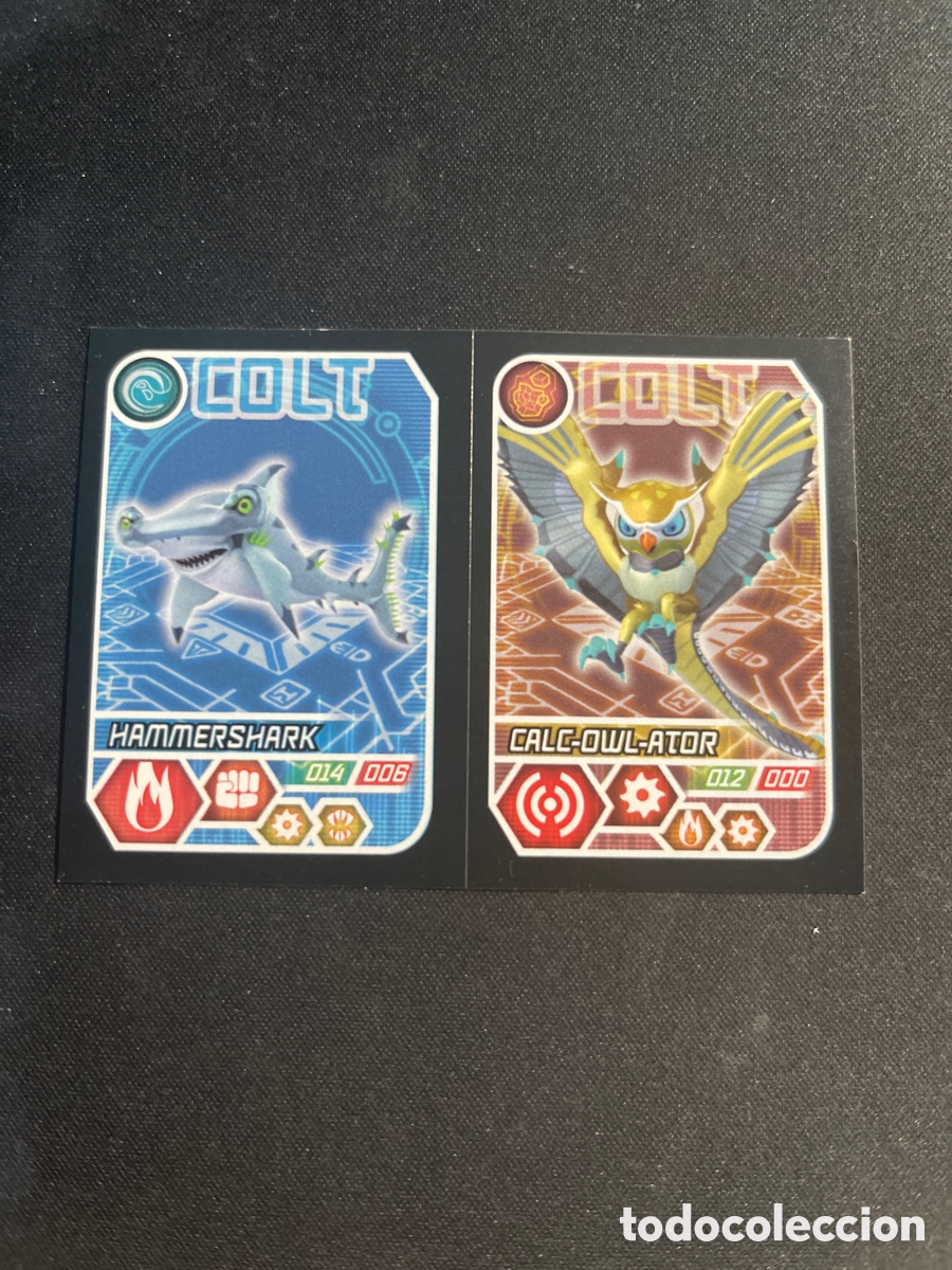 Coleccionismo Cromos antiguos: Hammershark 218 Calc-Owl-Ator 276 Invizimals Evolution 2012 Panini