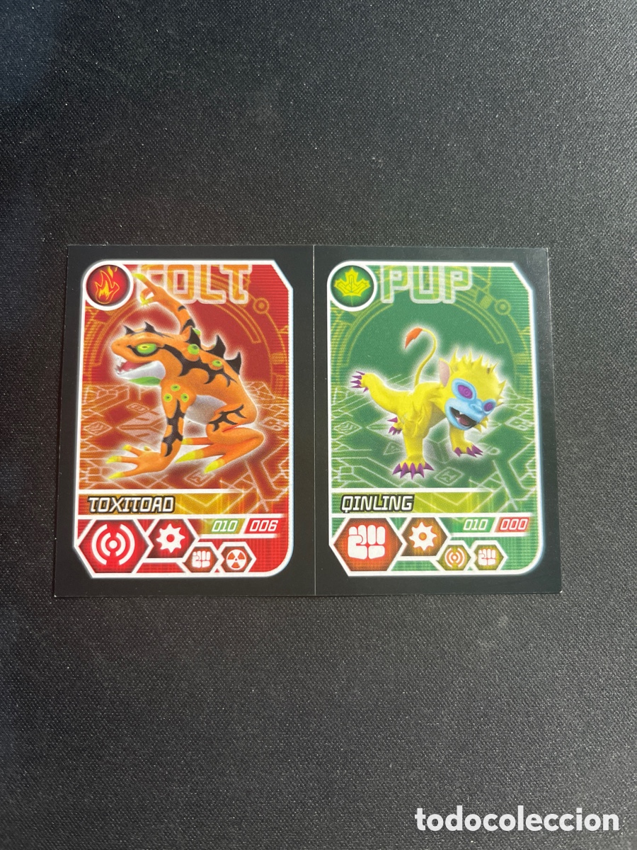 Coleccionismo Cromos antiguos: Toxitoad 81 Qinling 171 Invizimals Evolution 2012 Panini