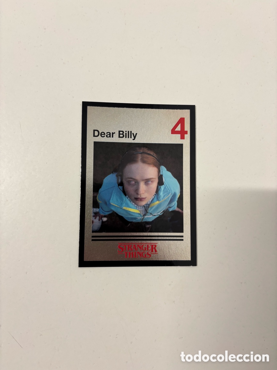 Coleccionismo Cromos antiguos: Carta stranger things Panini colecci&oacute;n 2026 DEAR BILLY