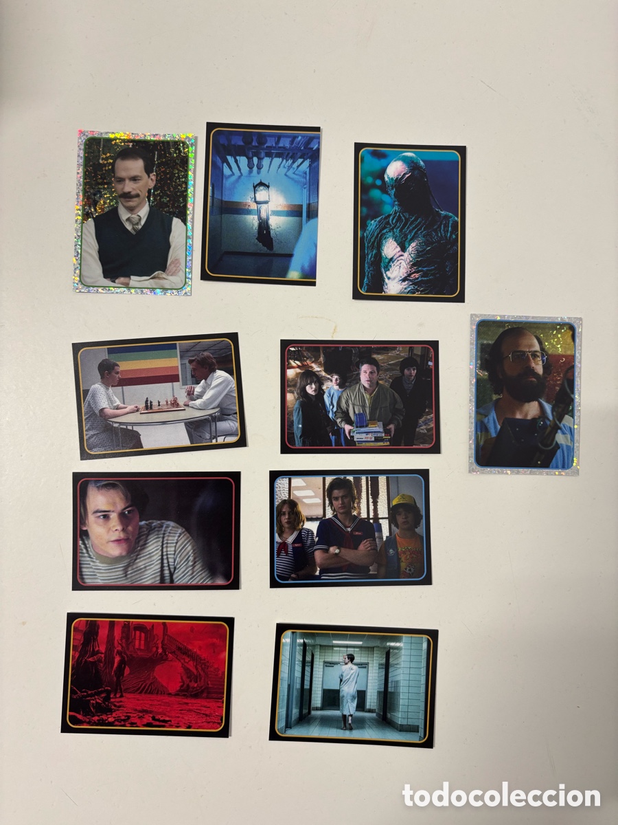 Coleccionismo Cromos antiguos: Pack lote 10 sticker stranger things Netflix Panini