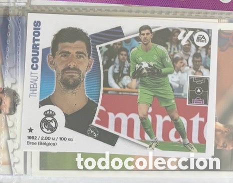 Coleccionismo Cromos antiguos: COURTOIS 2024-25 Real Madrid La Liga Este Sticker cromo